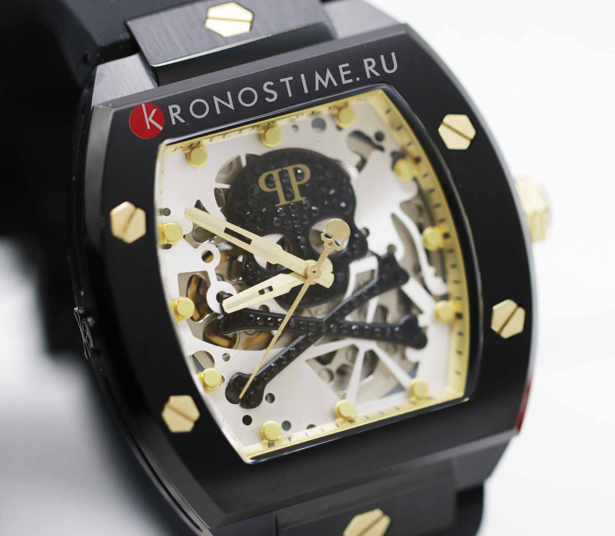 Philipp Plein Philipp Plein The Skeleton PWBAA0521  - задняя крышка металл сталь корпуса, германия часы